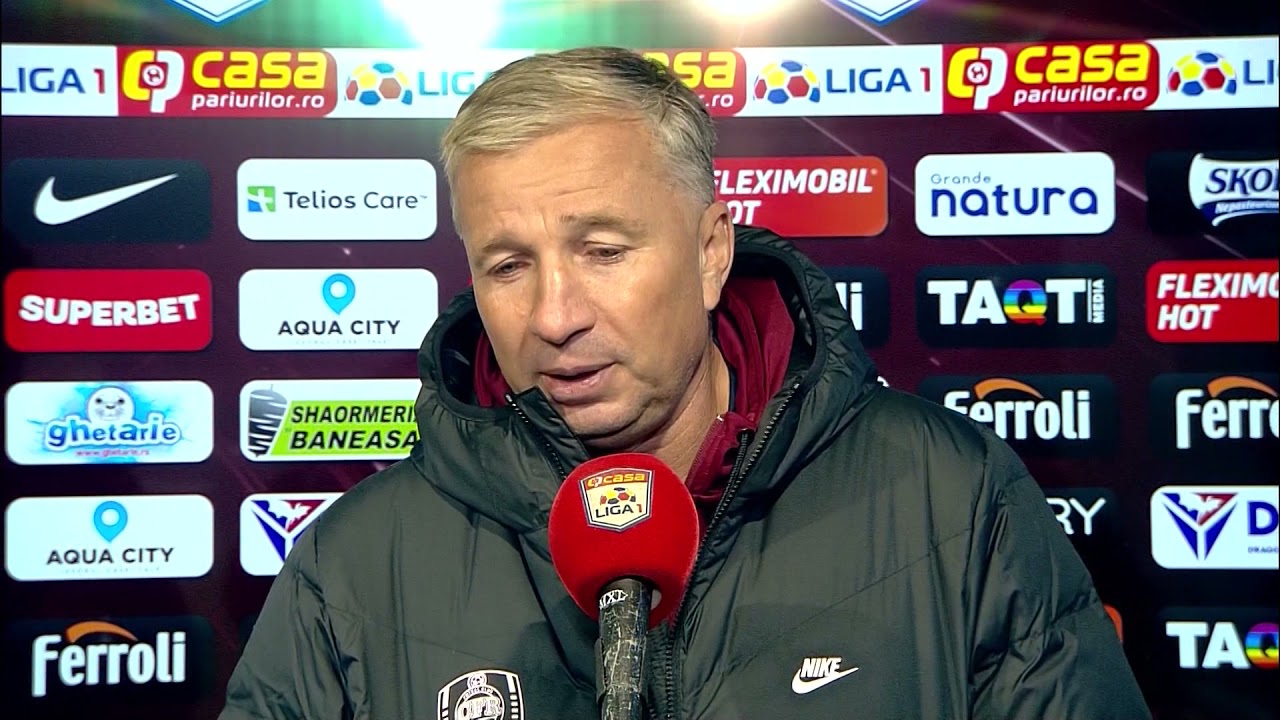 Dan Petrescu, nervos pe randamentul arătat de jucătorii lui CFR Cluj