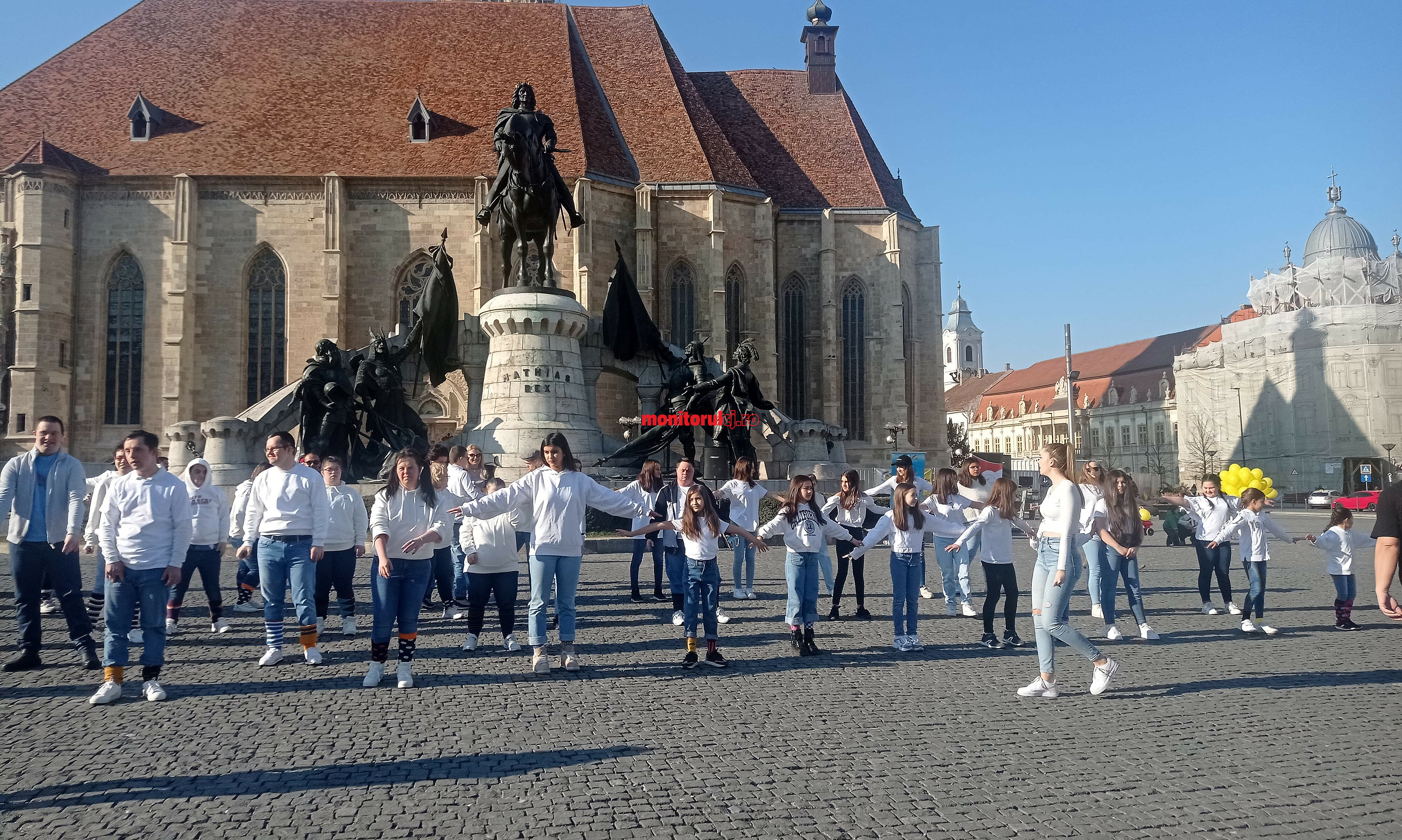 Ziua internațională a Sindromului Down, sărbătorită în centrul municipiului Cluj-Napoca: „A fost un moment unic și magic” FOTO/VIDEO