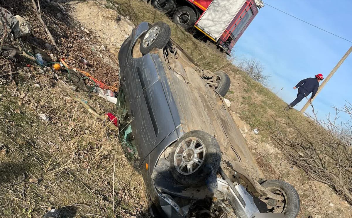 Accident grav cu victime în localitatea Cheia din Cluj. Foto: ISU Cluj.