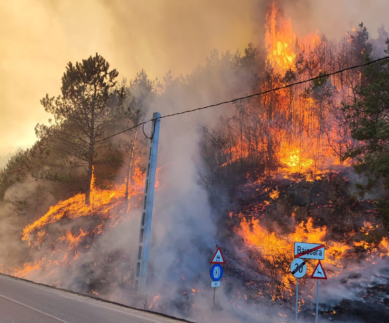 Imagini din INFERN. Incendiul de vegetație de la Băișoara a fost lichidat după 4 zile. Aproape 200 de hectare, afectate de flăcări. FOTO/VIDEO- Sursă foto: Adrian Jișa - Facebook