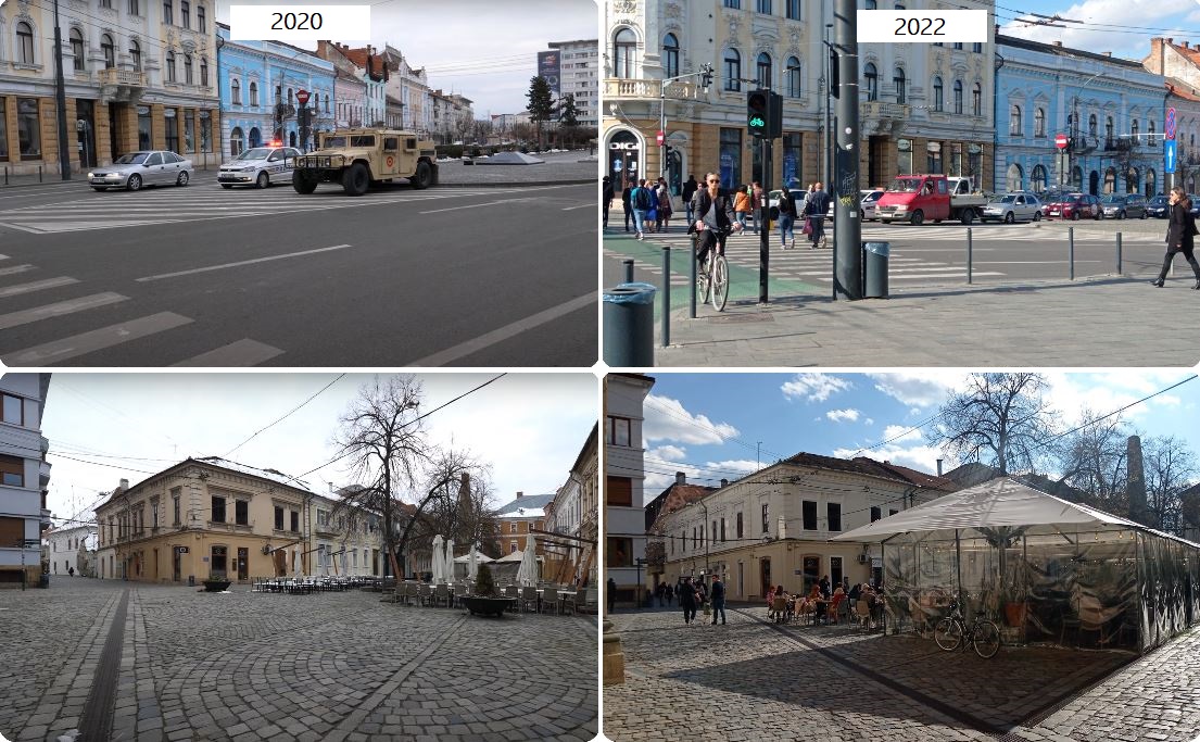 Cum arată „revenirea la normalitate” în Centrul Clujului? FOTO: monitorulcj.ro