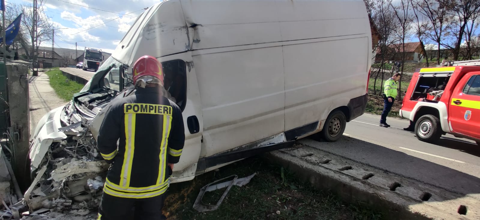Accident mortal în Răscruci. Foto: ISU Cluj.