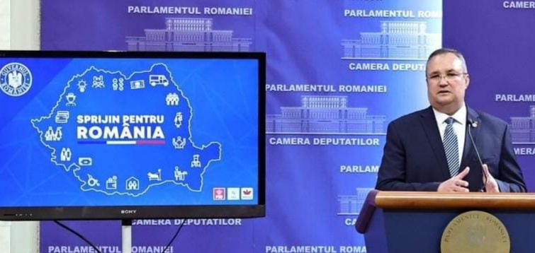 Nicolae Ciucă a anunțat măsurile din pachetul „Sprijin pentru România”. Foto: Facebook/ Guvernul României.