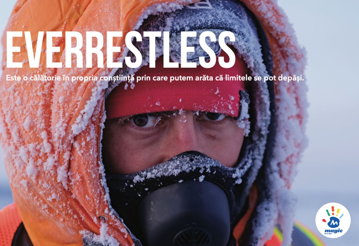 Expoziția EverRestless: povestea clujeanului care a alergat 450 km la -40 de grade, pentru sute de copii cu cancer