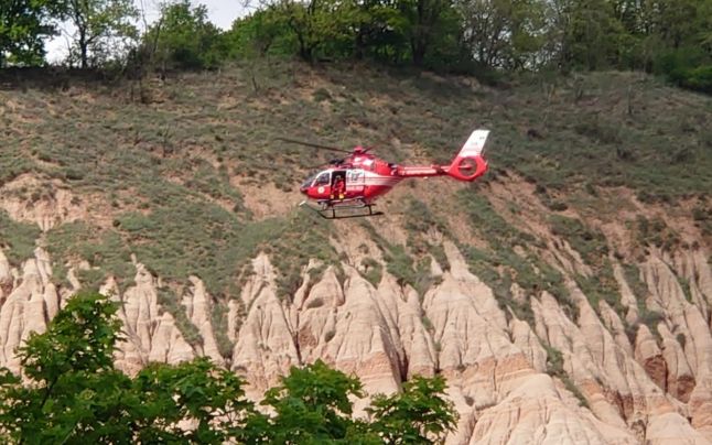 Accident Râpa Roșie, victimele preluate de elicopter SMURD