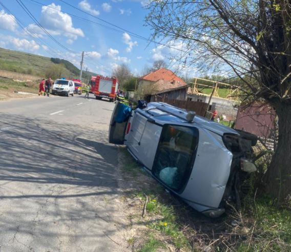 Accident GRAV între Gârbău și Aghireșu / Foto: IPJ Cluj