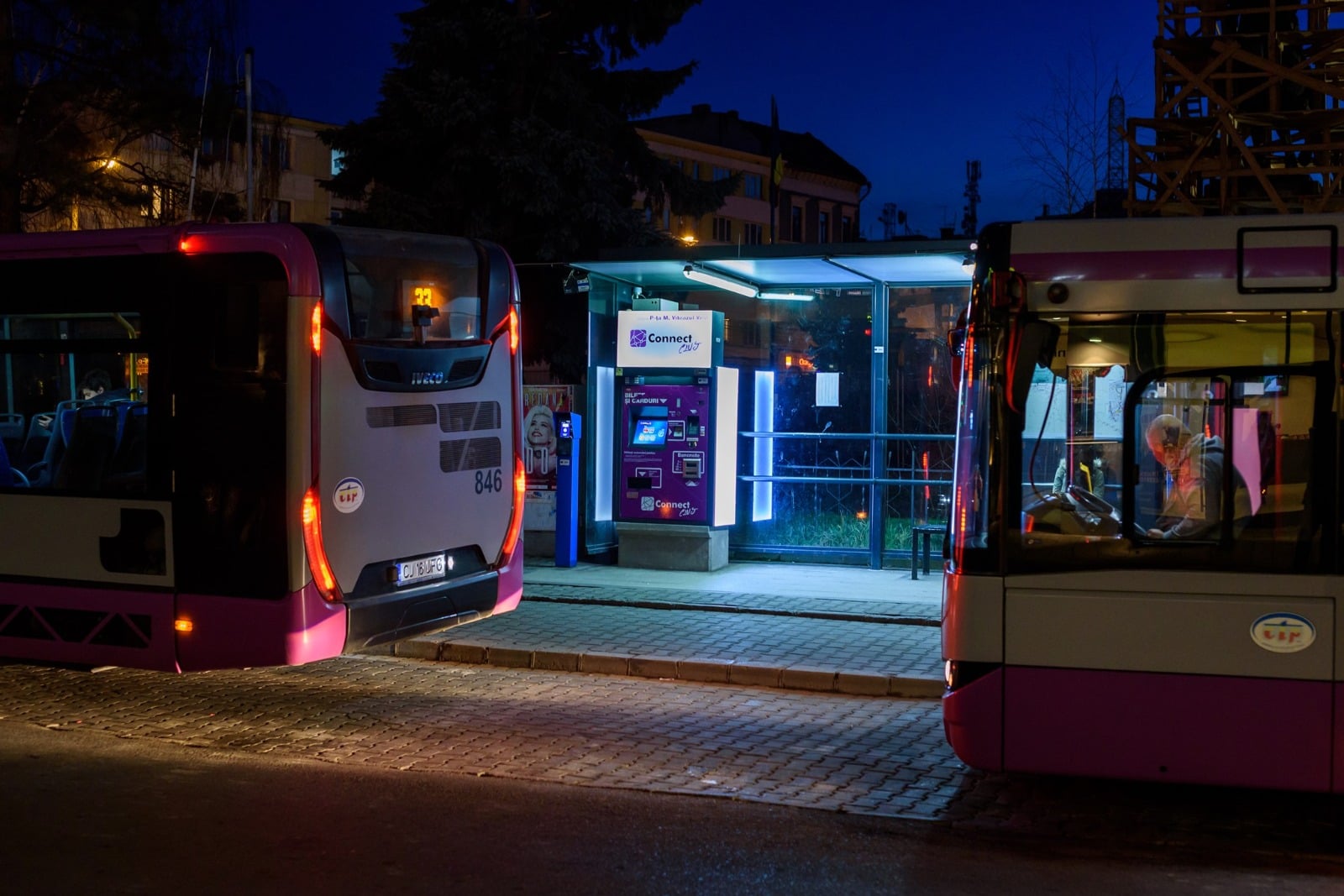 Stație de autobuz  CTP. FOTO: Primăria Cluj-Napoca