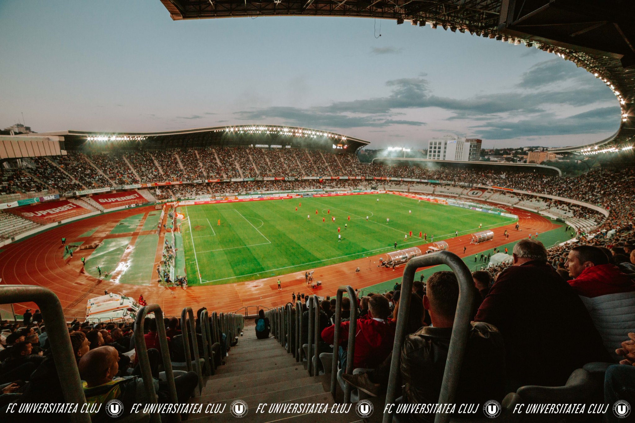 Stadionul Cluj Arena la meciul „U” - Hermannstadt. FOTO: FC Universitatea Cluj