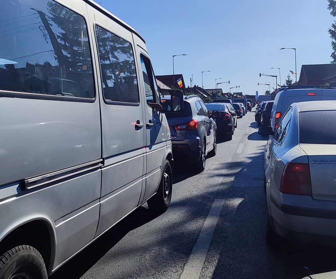 Trafic blocat în Florești. FOTO: Floreșteni pentru Florești/Facebook