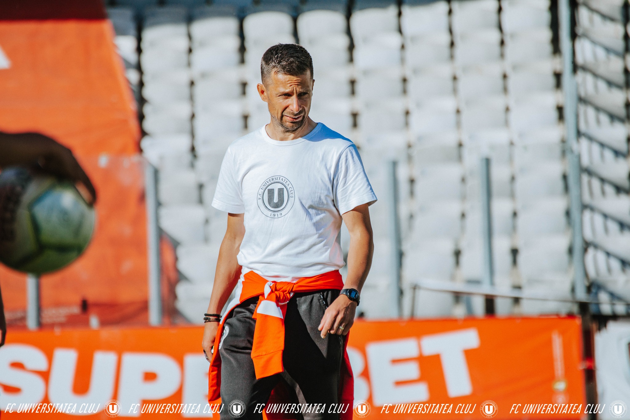 Marius Suller, antrenorul de la echipa U-19 a Universității Cluj. FOTO: FC Universitatea Cluj Facebook