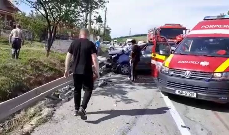 Accident grav în Bunești / Foto: ISU Cluj