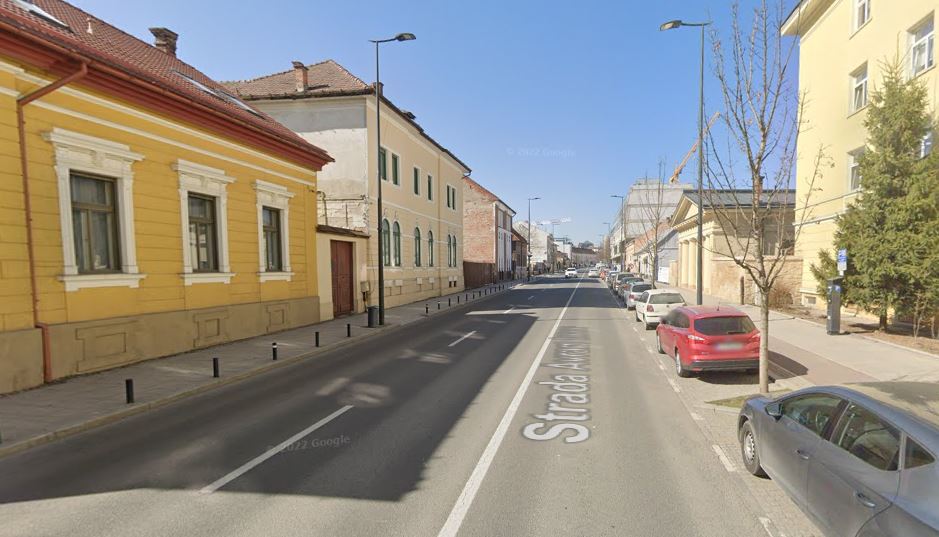 Clujenii cer de 2 ani o trecere de pietoni pe str. Avram Iancu, într-o zonă periculoasă / Foto: captură ecran - Google Maps