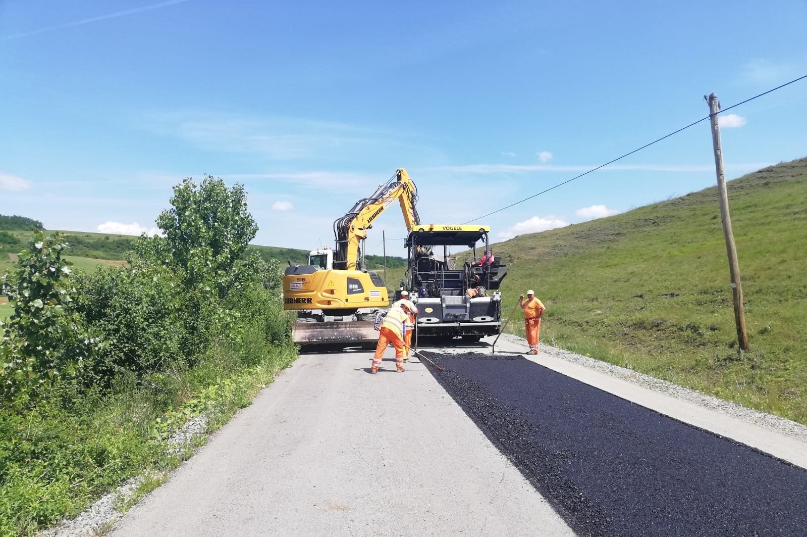 Continuă modernizarea la Drumul Bistriței/ Foto: Facebook - Consiliul Județean Cluj