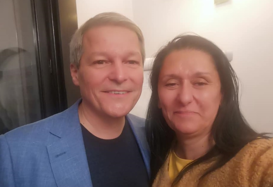 Dacian Cioloș și Camelia Sălcudean. Foto: Facebook Camelia Sălcudean