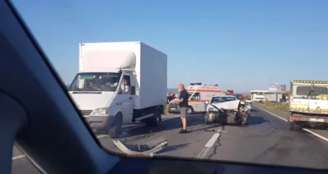 Accident pe centura Vâlcele-Apahida / Foto: Info Trafic Cluj-Napoca