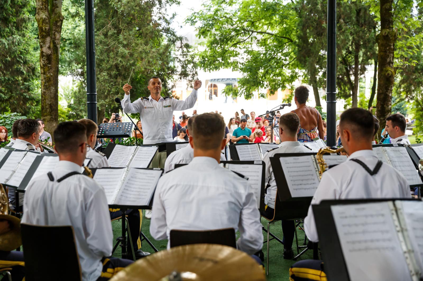 Concert de fanfară în Parcul Central, în fiecare duminică. Foto: Facebook/ Visit Cluj