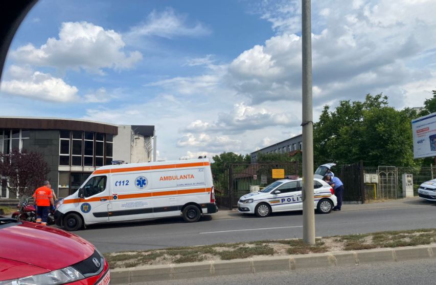 Accident pe Calea Turzii! Șoferul unei motociclete, transportat de urgență la spital / Foto: Alin Golban - WhatsApp
