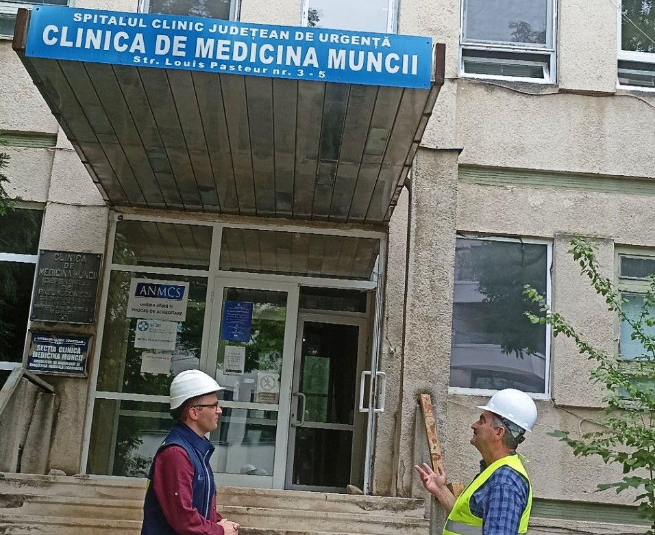 În locul fostului Spital de Medicina Muncii, de pe strada Louis Pasteur, va fi amenajat un Centrul de Patologie Neurovasculară și Neurochirurgie/ Foto: SCJU