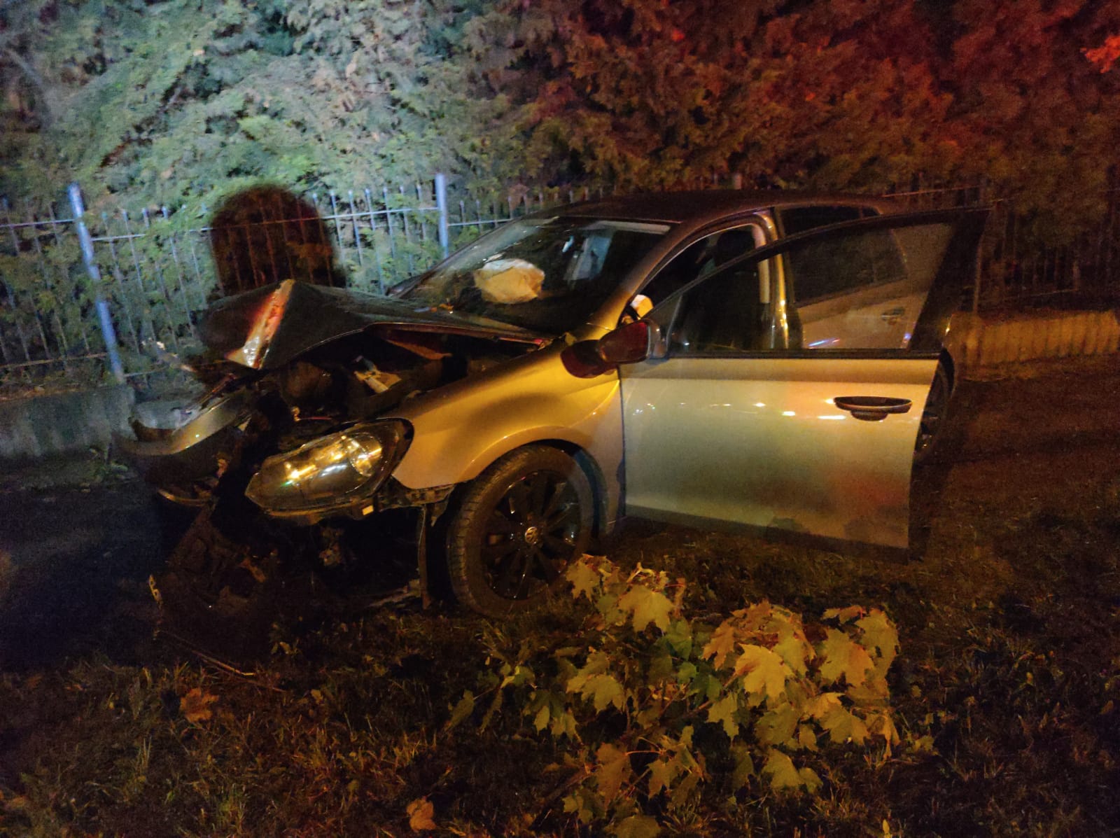 Accident pe strada Frunzișului din Cluj-Napoca. FOTO: ISU Cluj
