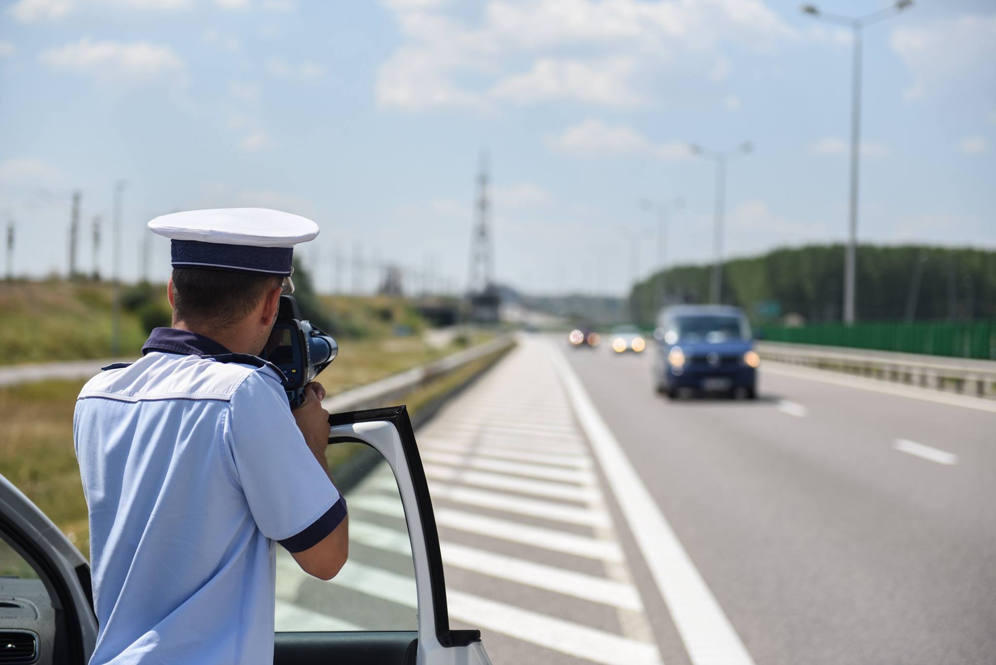 281 km/h, pe un sector de drum limitat la 100 km/h. FOTO: Poliția Română