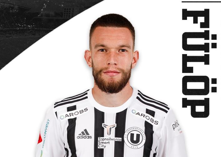 „U” Cluj l-a transferat pe mijlocașul ofensiv Lorand Fulop de la FC Voluntari / Foto: Universitatea Cluj