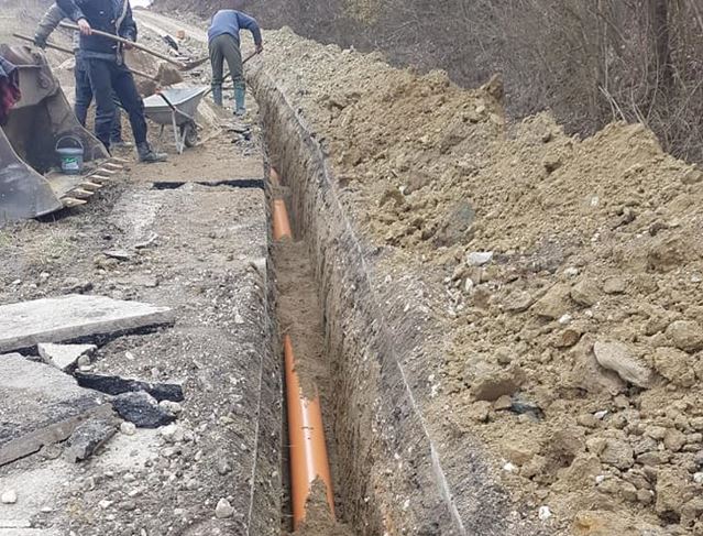 Se introduce rețeaua de canalizare în satul Gheorgheni / Foto: Consiliul Județean Cluj