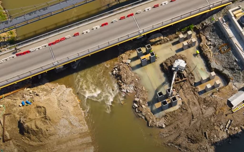 În ce stadiu se află lucrările la Podul Porțelanului  / Foto: captură ecran - YouTube Legat De Cluj