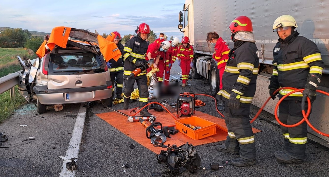 Accident mortal pe centura Vâlcele-Apahida/ Foto: ISU Cluj