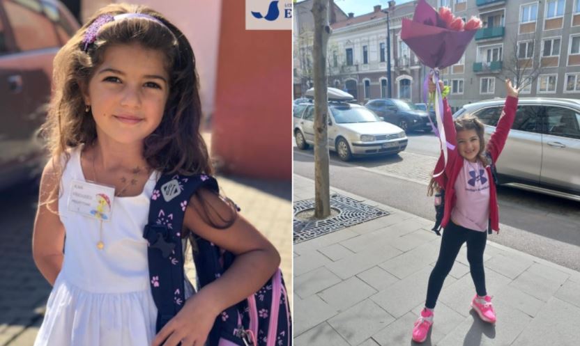 Alma, o fetiță din Cluj-Napoca, este singura din România care s-a calificat în finala mondială a Olimpiadei de Limba Engleză / Foto 1: Facebook - Grădinița Elf, Foto 2: mama Almei - Mihaela Păsculescu
