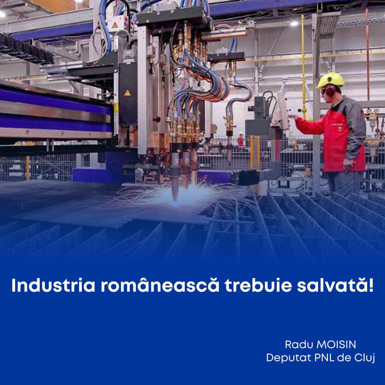 Radu Moisin: „Industria românească trebuie salvată!”. FOTO: Facebook/ Radu Moisin