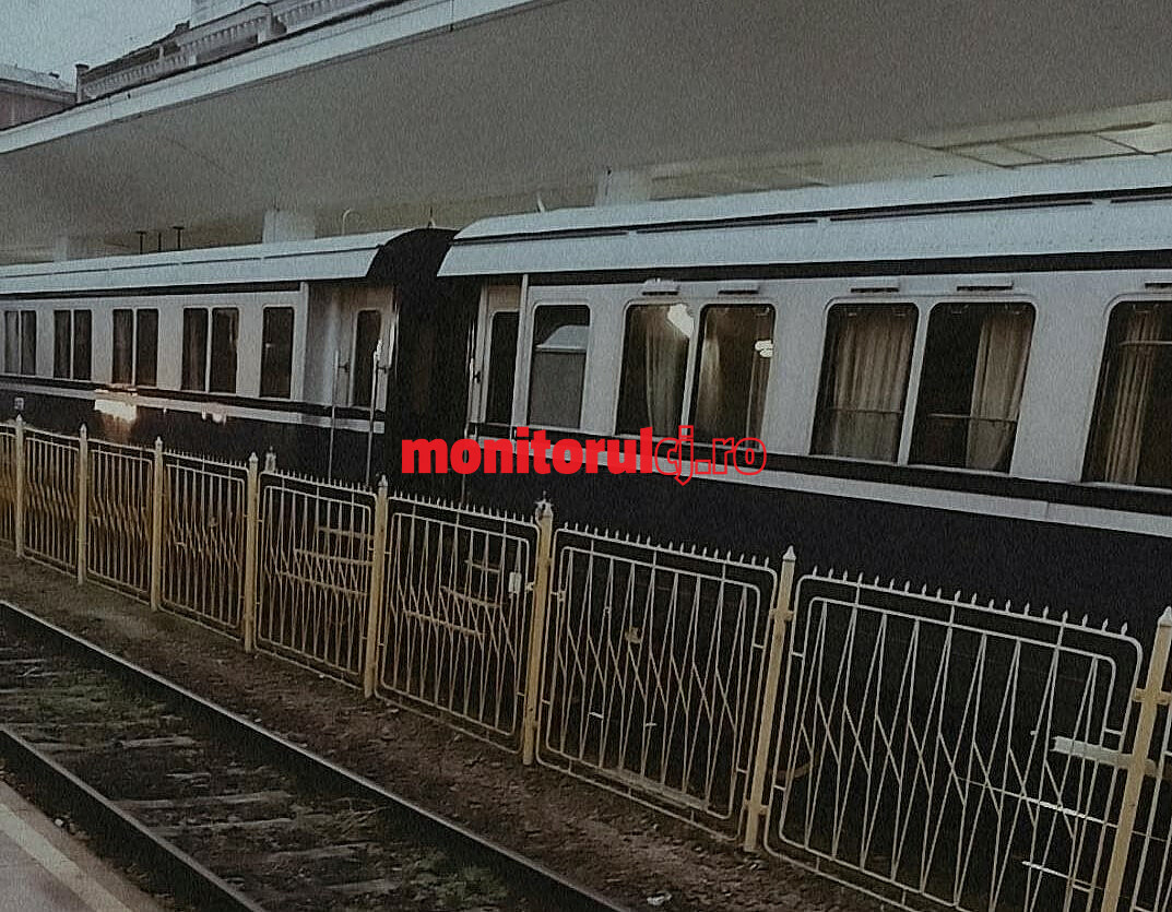 Trenul Regal, surprins în gara din Cluj-Napoca/ Foto: cititor monitorulcj.ro