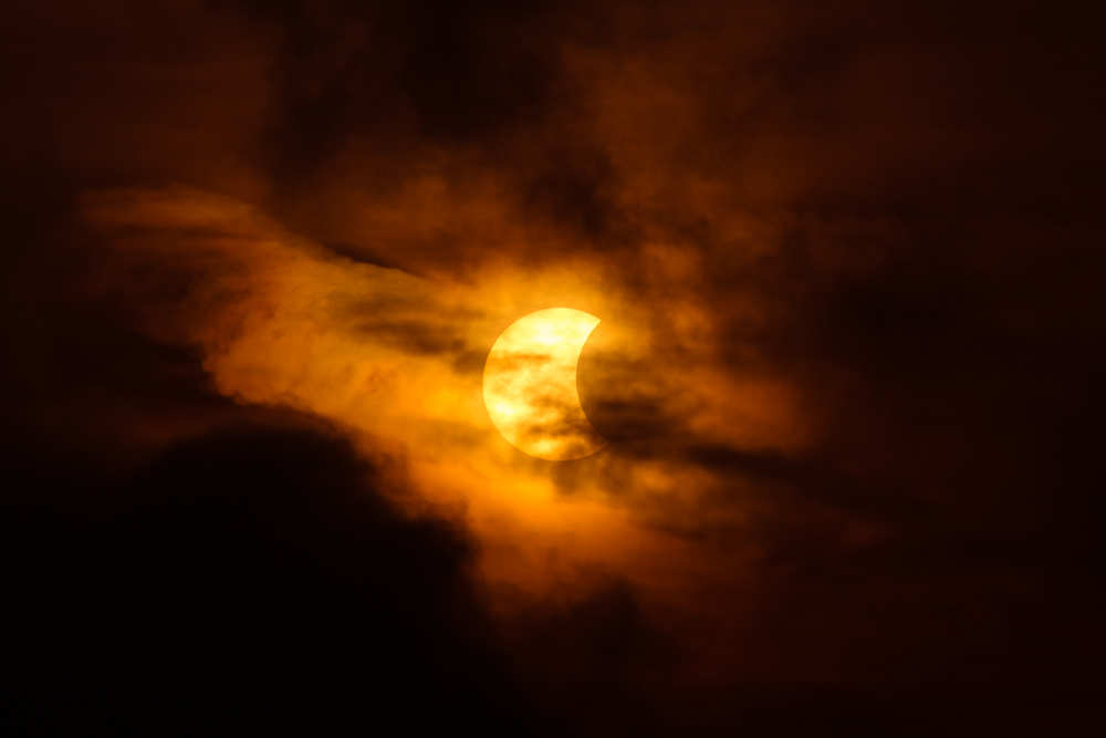Eclipsă parțială de Soare / Foto: depositphotos.com
