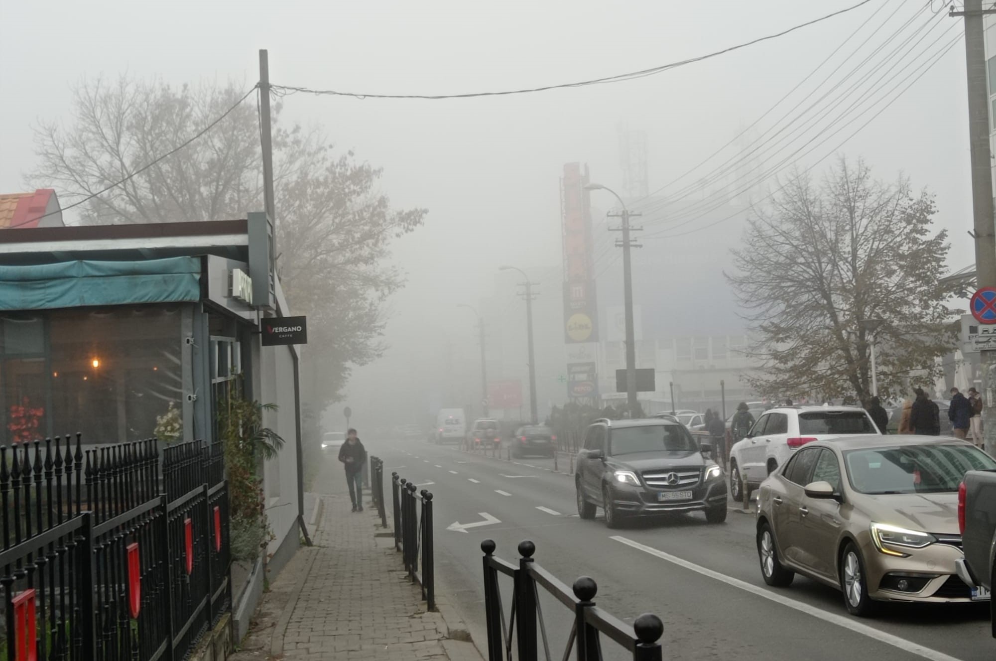 Zona joasă din județul Cluj se află sub o avertizare nowcasting de ceață și vizibilitate redusă/ FOTO: Monitorul de Cluj