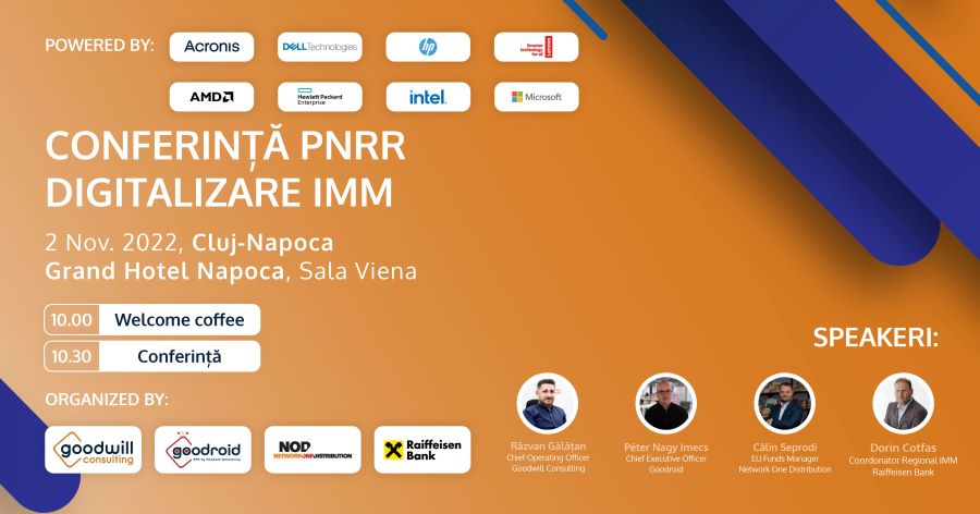 Conferință PNRR Digitalizare IMM la Cluj