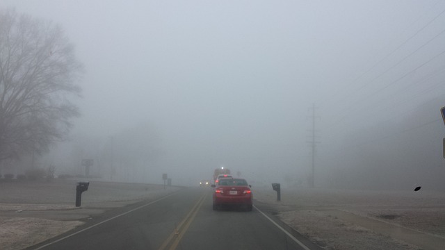 Vizibilitate redusă pe drumurile din județul Cluj din cauza unui cod galben de ceață /Foto: pixabay.com