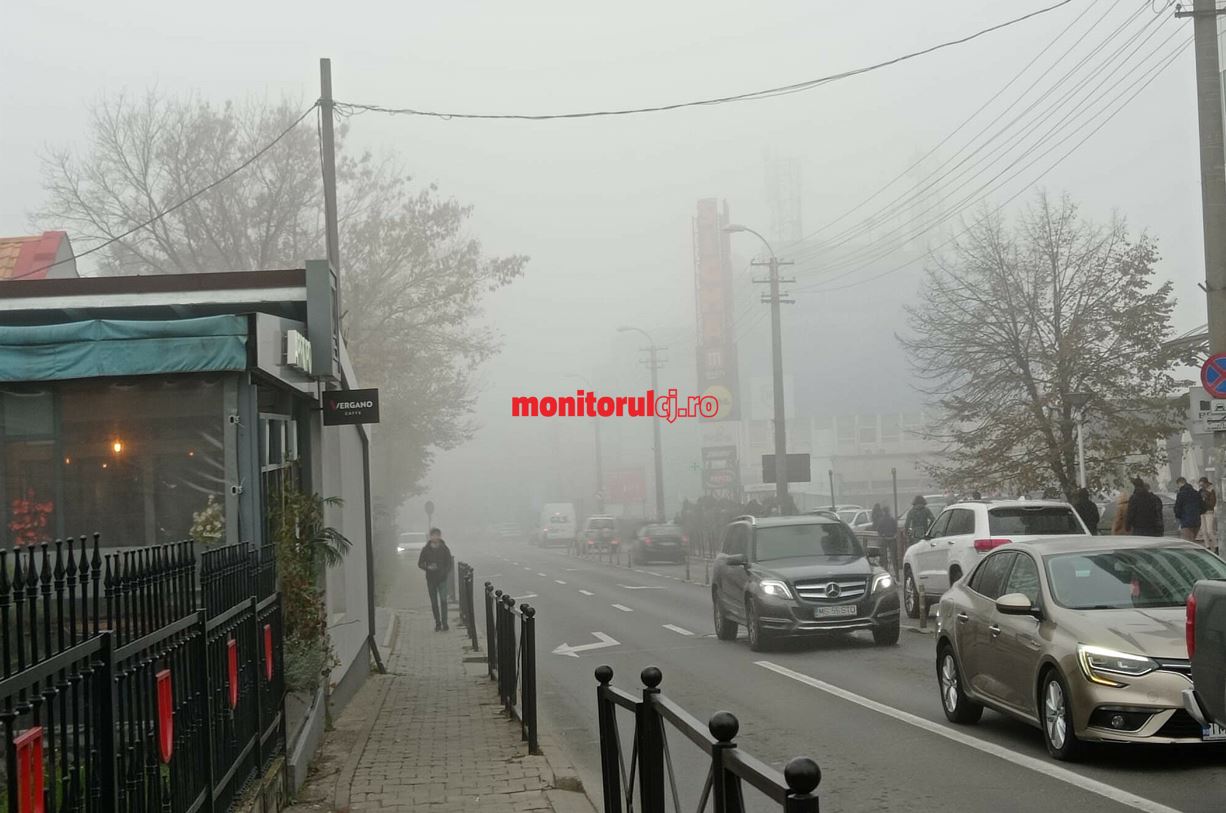 Cod galben de ceață în Cluj. Atenție la drum! / Foto: monitorulcj.ro