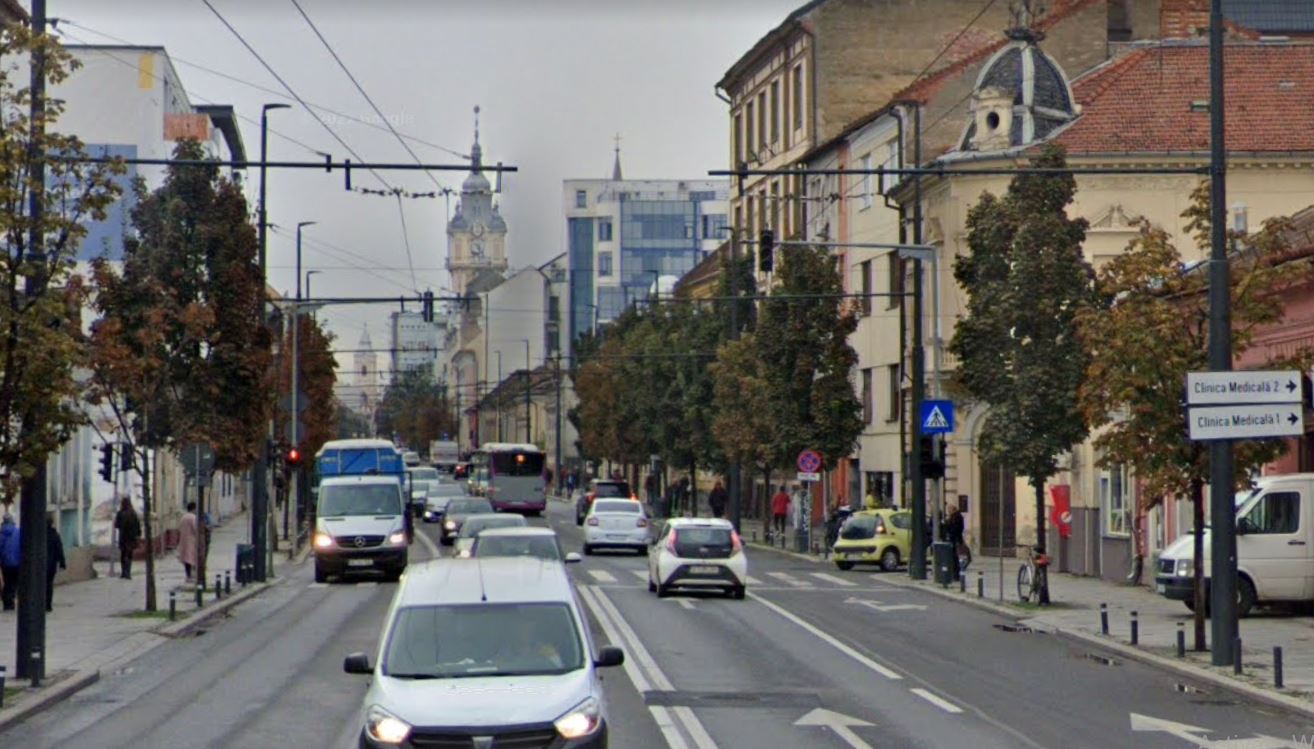 Șofer rupt de beat, prins de polițiști conducând pe Calea Moților din Cluj-Napoca  / Foto: Google Maps