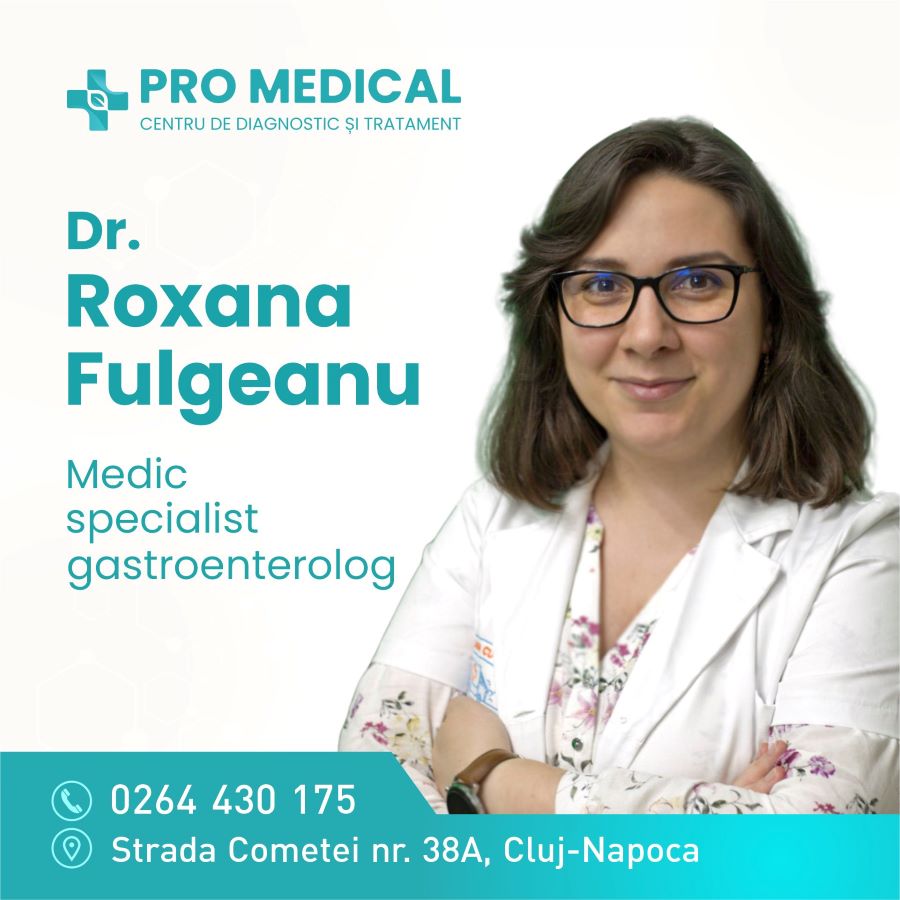 Dr. Roxana Fulgeanu, medic specialist gastroenterologie, Promedical Cluj-Napoca