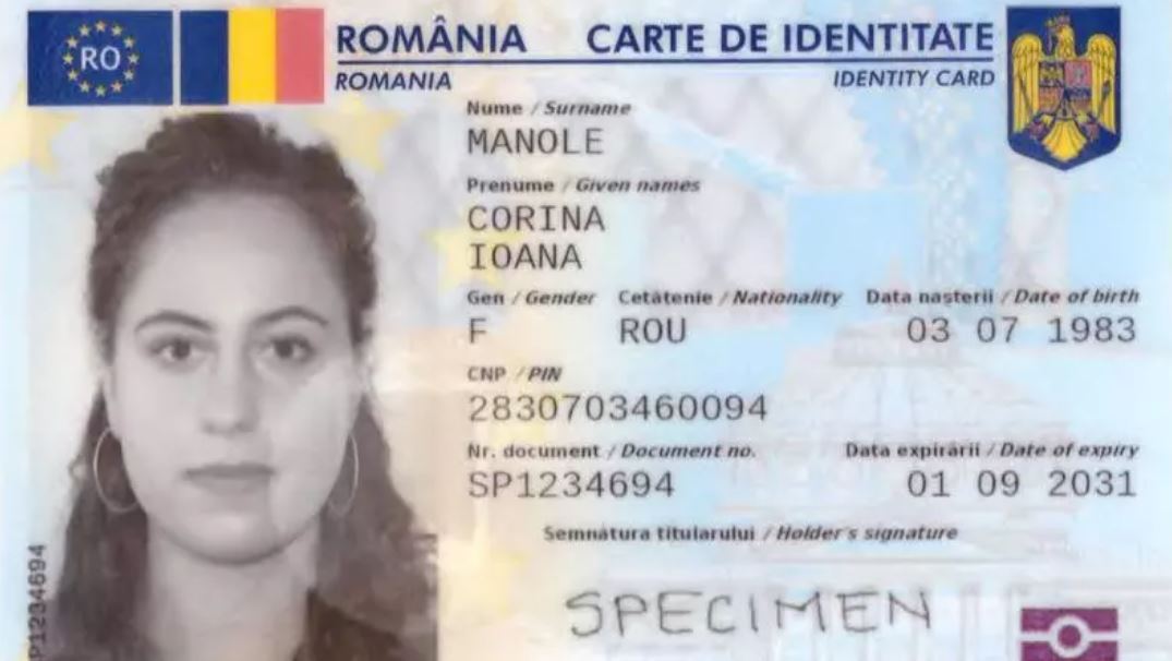 Carte de identitate electronică/ sursa: depabd.mai.gov.ro