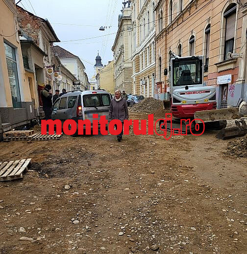 Șantier intersecție Bolyai Janos și Iuliu Maniu/ Foto: monitorulcj.ro