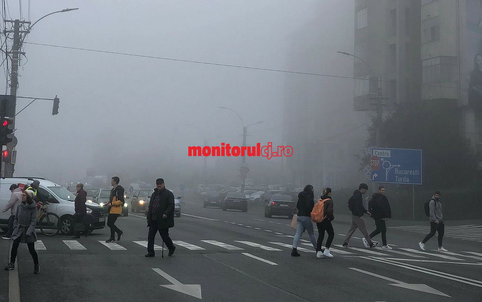 Județul Cluj, sub cod galben de ceață/ FOTO: monitorulcj.ro