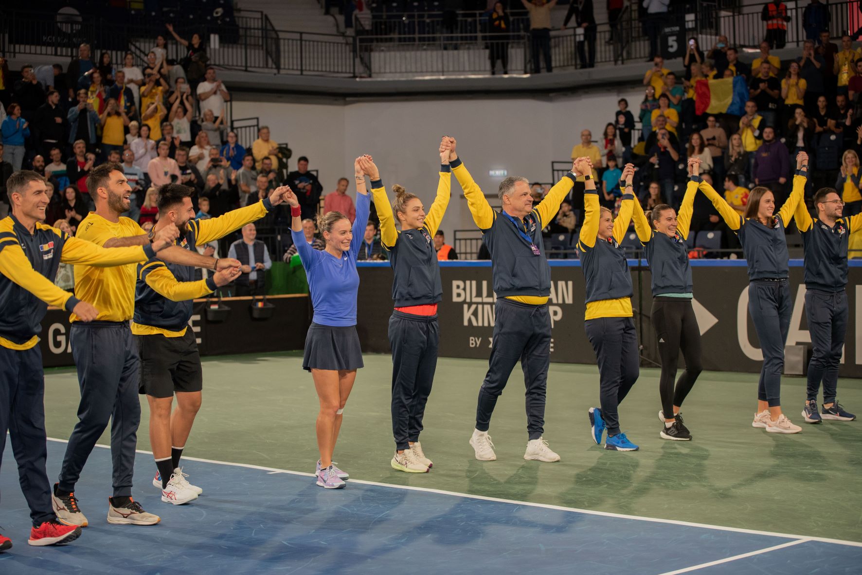 Echipa feminină de tenis a României va întâlni Slovenia, în deplasare, în calificările ediţiei 2023 a competiţiei Billie Jean King Cup/ FOTO: Federaţia Română de Tenis/Facebook
