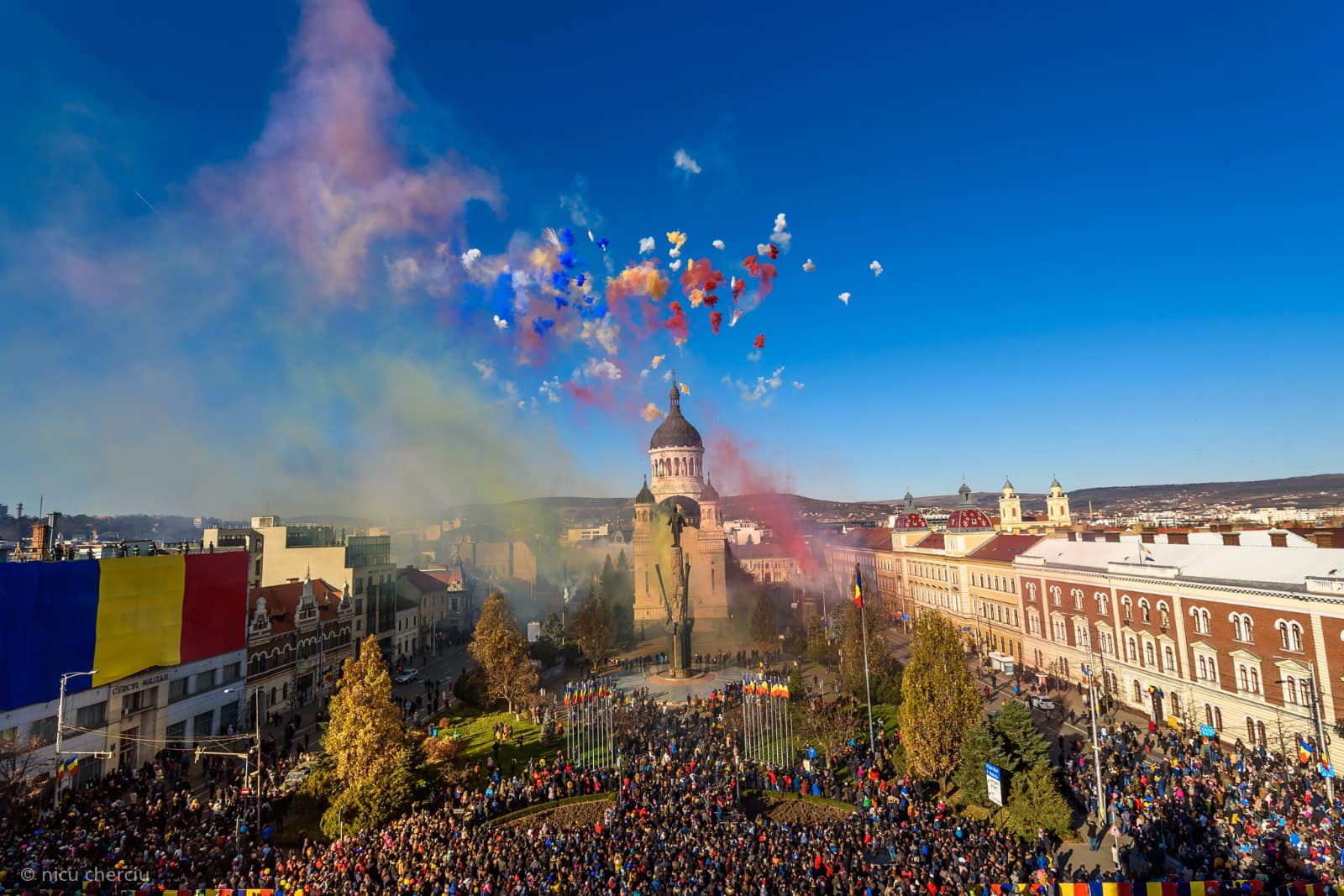 Ziua Națională a României, sărbătorită cu fast la Cluj. FOTO: Facebook/ Emil Boc