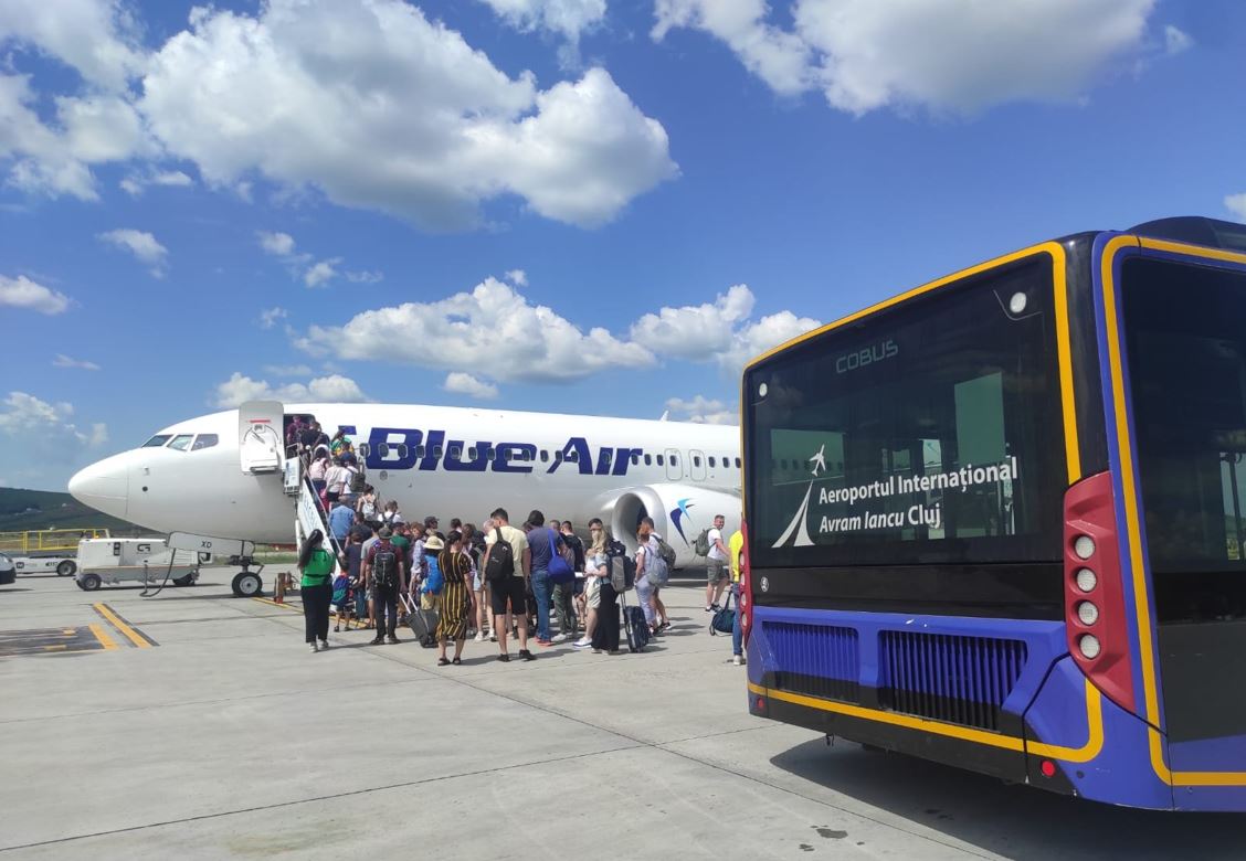 Blue Air preluata de statul român/Foto: Facebook - Aeroportul Internațional Avram Iancu Cluj