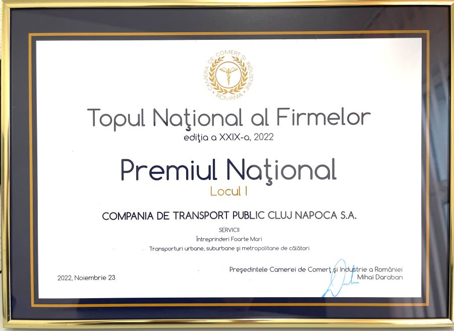 Compania de Transport Public Cluj-Napoca este cea mai performantă din România