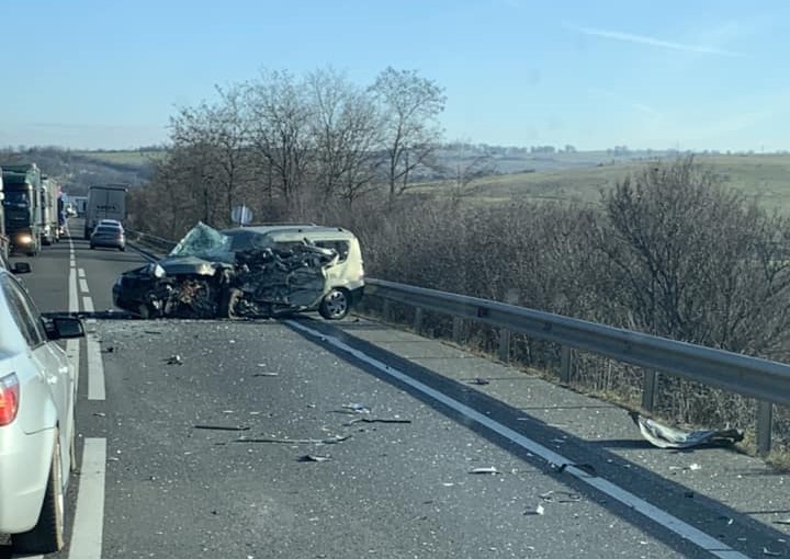 Un accident mortal a avut loc, marți, între localitățile Șaula și Izvoru Crișului/ FOTO: Info Trafic jud.Cluj
