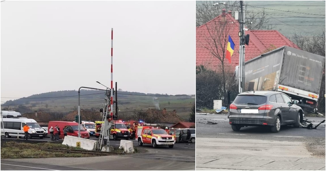 Accident grav în Jucu, soldat cu trei victime / Foto: Info Trafic jud. Cluj