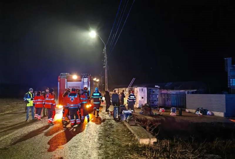 Accident în Pașcani/ Foto: ISU Iași