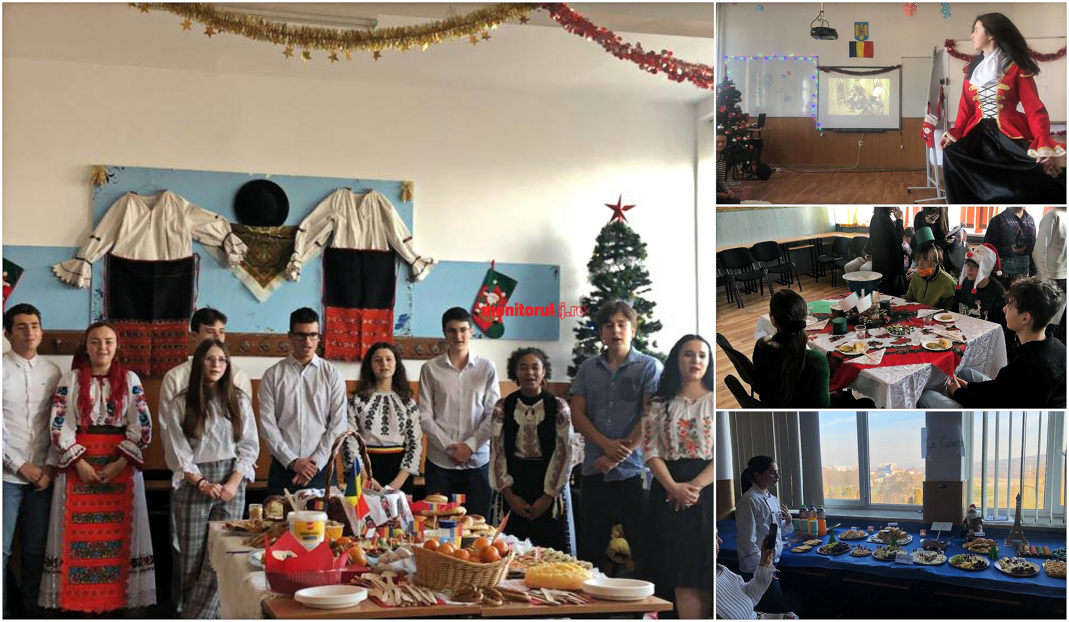 Elevii Liceului Teoretic Lucian Blaga din Cluj-Napoca au pregătit „Crăciunul Multicultural” / Foto: monitorulcj.ro
