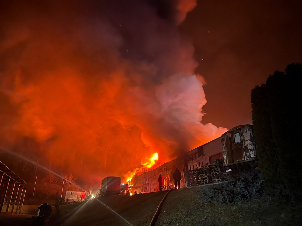 Incendiu Tetarom pe Tăietura Turcului. Foto ISU Cluj